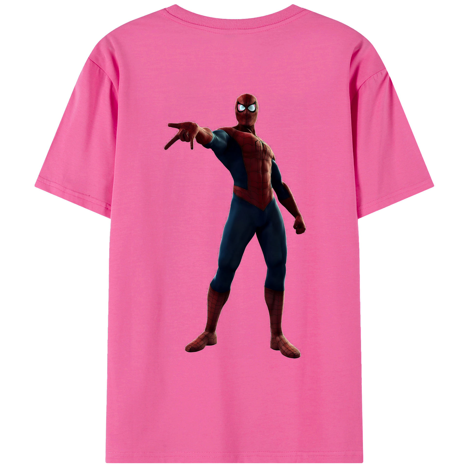 （画像用） Spider Man スパイダーマン レディース半袖Tシャツ(バックプリント)